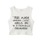 ハンドライティングプリントカップインタンク | WEGO【WOMEN】 | 詳細画像12 