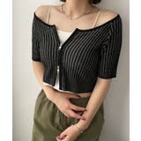 ブラック | ダブルジップオフショルニットトップス | WEGO【WOMEN】