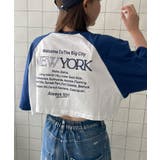 シティロゴラグランショートスリーブTシャツ | WEGO【WOMEN】 | 詳細画像1 