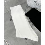 ホワイト | リブ無地ソックス(R) | WEGO【MEN】