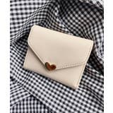 オフホワイト | ハートレターミニウォレット | WEGO【WOMEN】