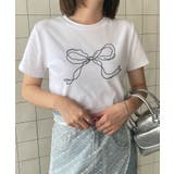 リボンモチーフTシャツ | WEGO【WOMEN】 | 詳細画像4 