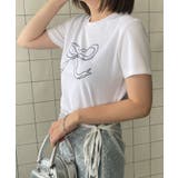 リボンモチーフTシャツ | WEGO【WOMEN】 | 詳細画像5 
