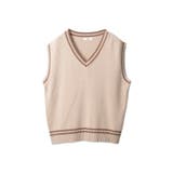 ベージュ | メンズラインスクールニットベスト | WEGO【MEN】