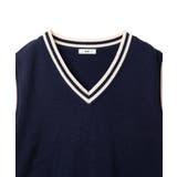メンズラインスクールニットベスト | WEGO【MEN】 | 詳細画像3