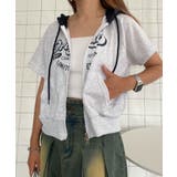 半袖ダブルZIPコンパクトパーカー | WEGO【WOMEN】 | 詳細画像9 