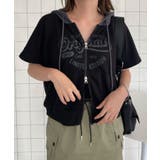 半袖ダブルZIPコンパクトパーカー | WEGO【WOMEN】 | 詳細画像13 