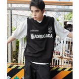 ブラック | アンサンブルゲームロゴニットベスト | WEGO【MEN】