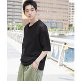 ブラック | メッシュポロニットプルオーバー(S) | WEGO【MEN】