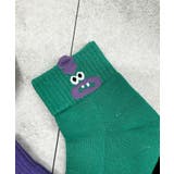 グリーン | モンスターアンクルソックス | WEGO【WOMEN】