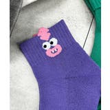 パープル | モンスターアンクルソックス | WEGO【WOMEN】
