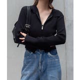 ブラック | Wジップコンパクトニットカーデ | WEGO【WOMEN】