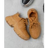 キャメル | 厚底ボリュームダッドスニーカー | WEGO【WOMEN】