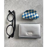 シルバー | プレートフラップミニウォレット | WEGO【WOMEN】