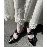 ブラック | ハトメベルトポインテッドシューズ | WEGO【WOMEN】