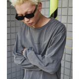 スミクロ | ピグメントジオメトリックロゴT(LS) | WEGO【MEN】