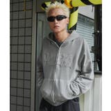 ピグメントダメージアップリケZIPパーカー | WEGO【MEN】 | 詳細画像7 