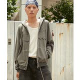 ピグメントダメージアップリケZIPパーカー | WEGO【MEN】 | 詳細画像16 
