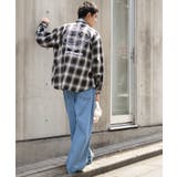 オンブレチェックグラフィックシャツ(LS) | WEGO【MEN】 | 詳細画像3 
