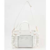 ホワイト | きらめきレースアップフリル痛ショルダー | WEGO【WOMEN】