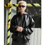 エコレザーフードブルゾン | WEGO【MEN】 | 詳細画像3