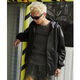 エコレザーフードブルゾン | WEGO【MEN】 | 詳細画像6