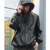 エコレザーフードブルゾン | WEGO【MEN】 | 詳細画像13