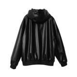 エコレザーフードブルゾン | WEGO【MEN】 | 詳細画像20