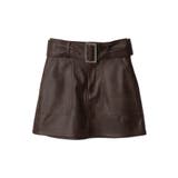 ベルト付ヴィンテージライクFレザーミニスカート | WEGO【WOMEN】 | 詳細画像13 
