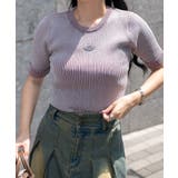 メタルモチーフプレーティングニット | WEGO【WOMEN】 | 詳細画像1 