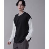 113 | フェイクレイヤードベストT(LS) | WEGO【MEN】