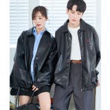ブラック | USPOLOフェイクレザージャケット | WEGO【WOMEN】