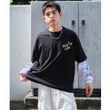 ブラック | アクセ付きアンサンブルT(LS) | WEGO【MEN】