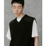 ブラック | Vネックニットベスト | WEGO【MEN】