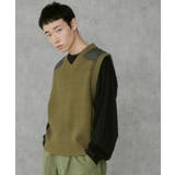 Vネックニットベスト | WEGO【MEN】 | 詳細画像10
