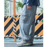杢グレー | ワイドカーゴスウェットパンツ | WEGO【MEN】