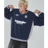ネイビー | ナイロンゲームロゴプルオーバー | WEGO【MEN】