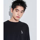 ブラック | アニマルワンポイントT(LS) | WEGO【MEN】