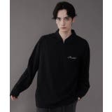 ブラック | ドライポリハーフZIPシャツ(LS) | WEGO【MEN】