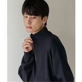 ネイビー | ミラノリブハーフジッププルオーバー | WEGO【MEN】