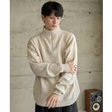 ホワイト | ミラノリブハーフジッププルオーバー | WEGO【MEN】