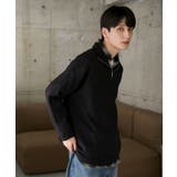 ブラック | ミラノリブハーフジッププルオーバー | WEGO【MEN】