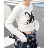 バタフライプリントロンT | WEGO【WOMEN】 | 詳細画像4