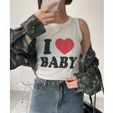 ホワイト | ILOVEBABYタンク | WEGO【WOMEN】