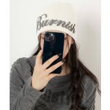 オフホワイト | ロゴプリントシングルニットワッチ | WEGO【WOMEN】