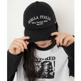 ブラック | 別注FILAロゴキャップ | WEGO【WOMEN】