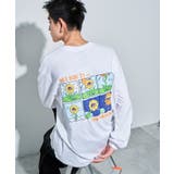 ホワイト | DUCKDUDE SUNFLOWER L/S TEE | WEGO【MEN】