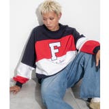 レッドその他 | 別注FILAパネル切替プルオーバー | WEGO【MEN】