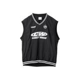ブラック | ナイロンVネックベスト | WEGO【MEN】