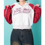 レッド | カレッジロゴラグランジップパーカー | WEGO【WOMEN】